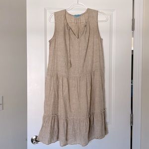 J McLaughlin linen dress. Perfect for upcoming summer nights.